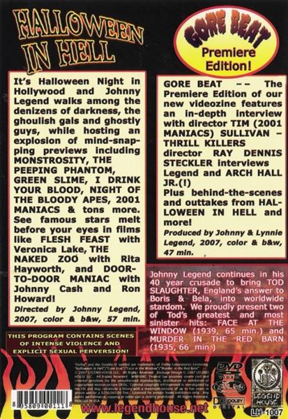 DVD - Johnny Legend Presents: Halloween In Hell