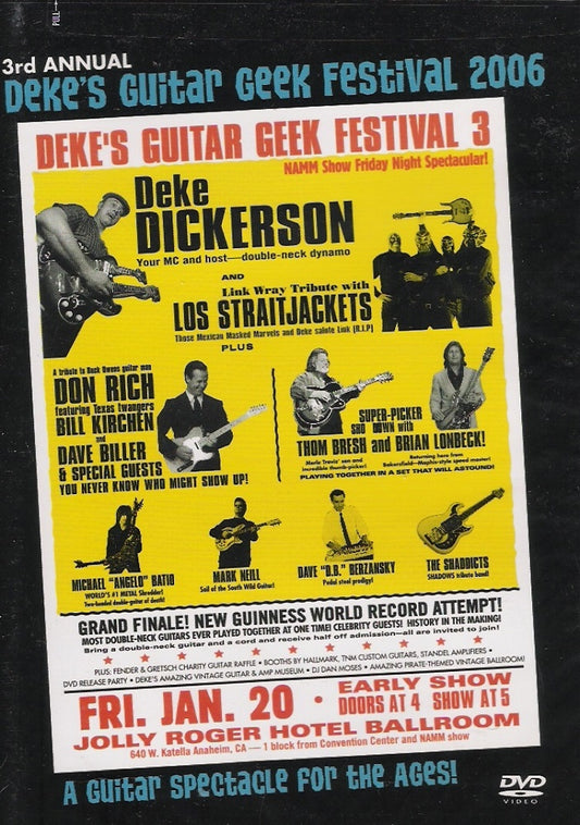 DVD - Deke Dickerson - Dekes Guitar Geek Festival Vol. 3 - 2006