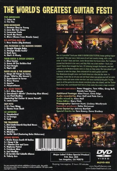 DVD - Deke Dickerson - Dekes Guitar Geek Festival Vol. 8 - 2011