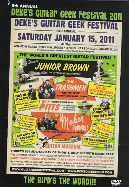DVD - Deke Dickerson - Dekes Guitar Geek Festival Vol. 8 - 2011