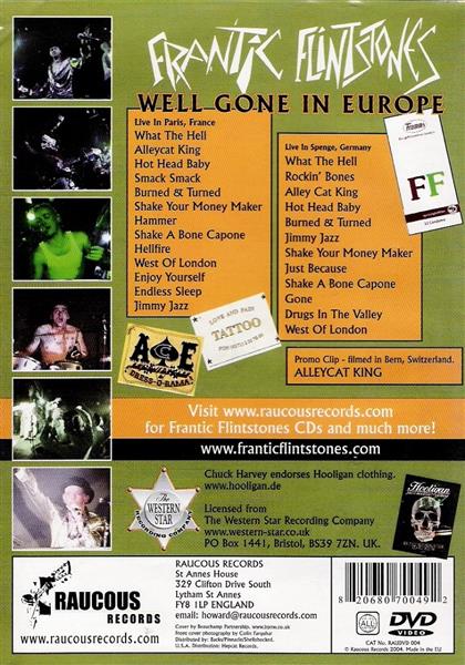 DVD - Frantic Flintstones - Well Gone In Europe