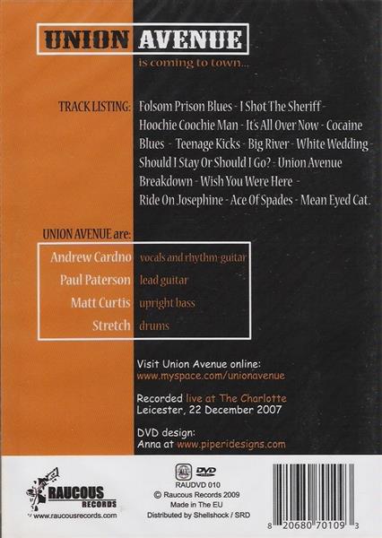 DVD - Union Avenue - Is Coming To Town ...