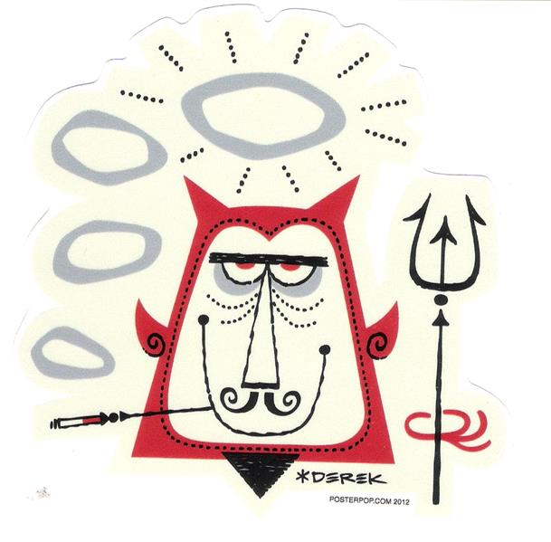Derek Yaniger Aufkleber - Angel Devil
