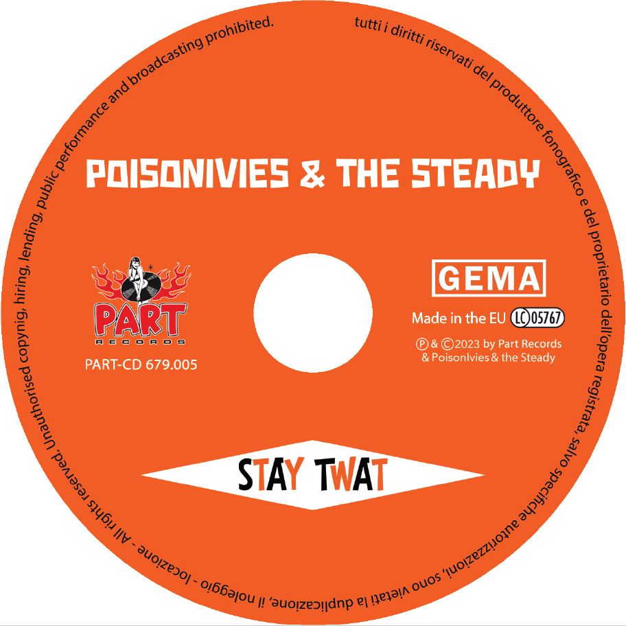 CD - Poisonivies And The Steady - Stay Twat