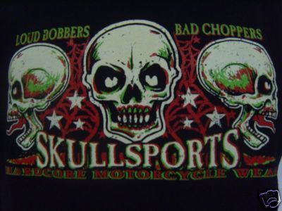 Workershirt Skullsports - Loud Bobbers Bad Choppers