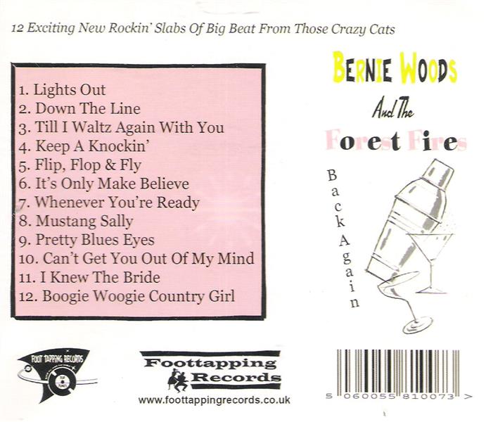CD - Bernie Woods & The Forest Fires - Back Again