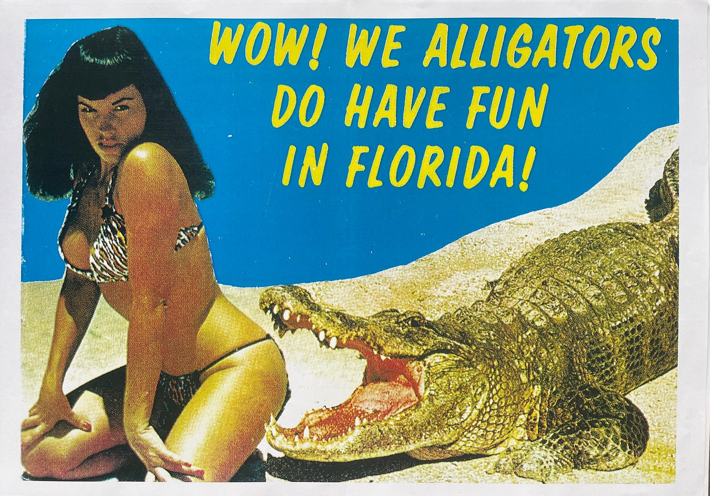 Poster DIN A3 - Bettie Page - Wow We Alligators