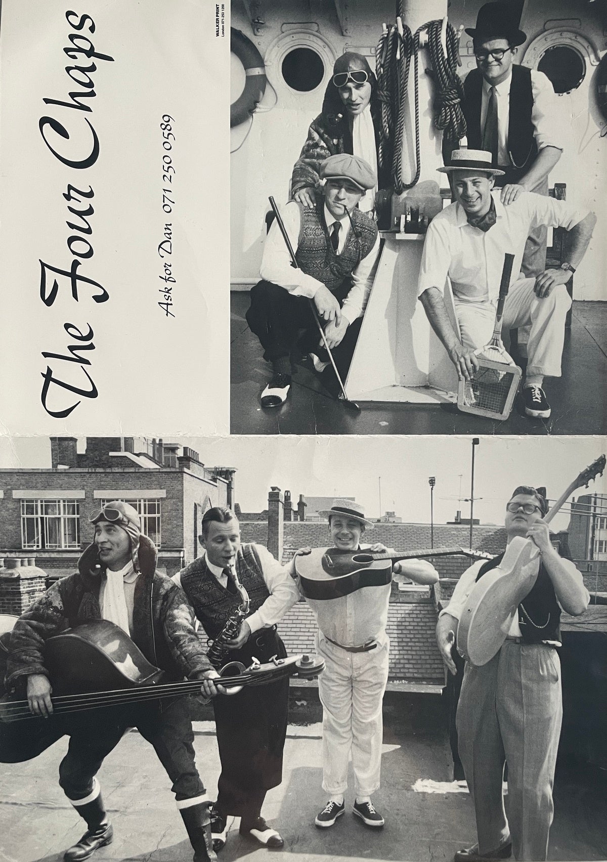 Autogramm-Foto - Four Chaps