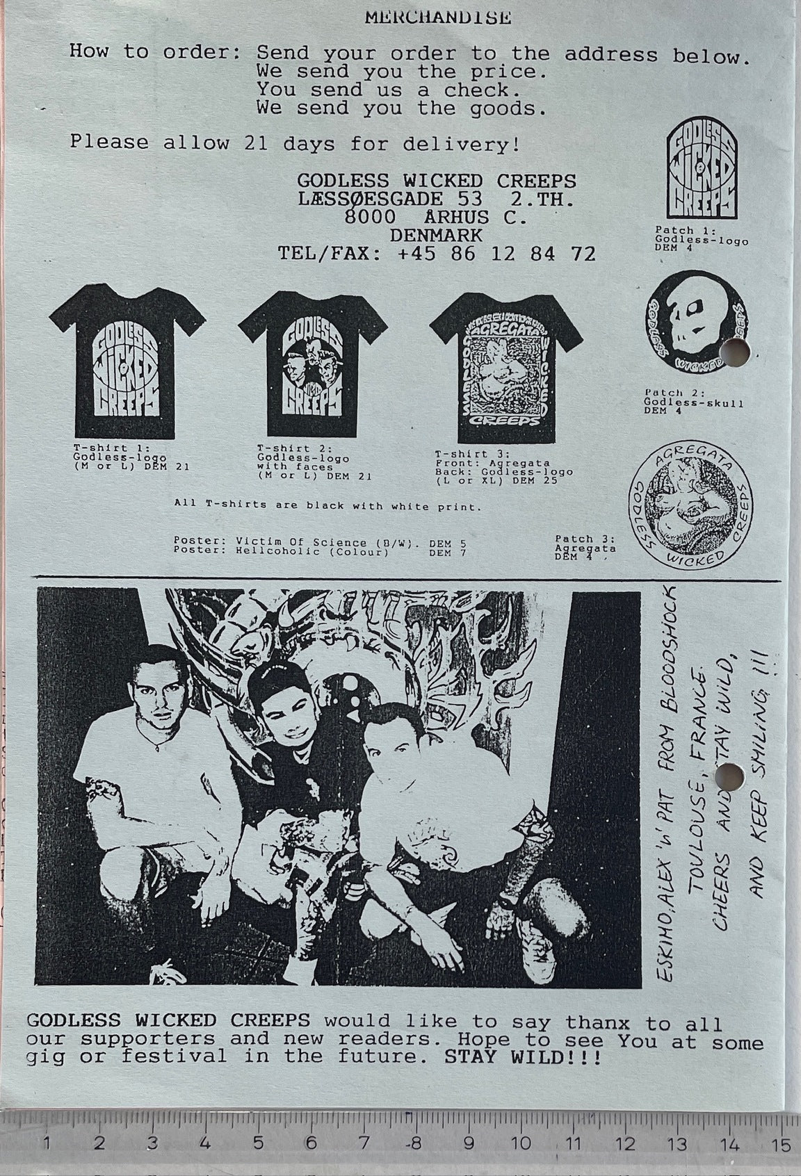 Autogramm-Foto - Godless Wicked News Vol. 1 & 2 + Foto