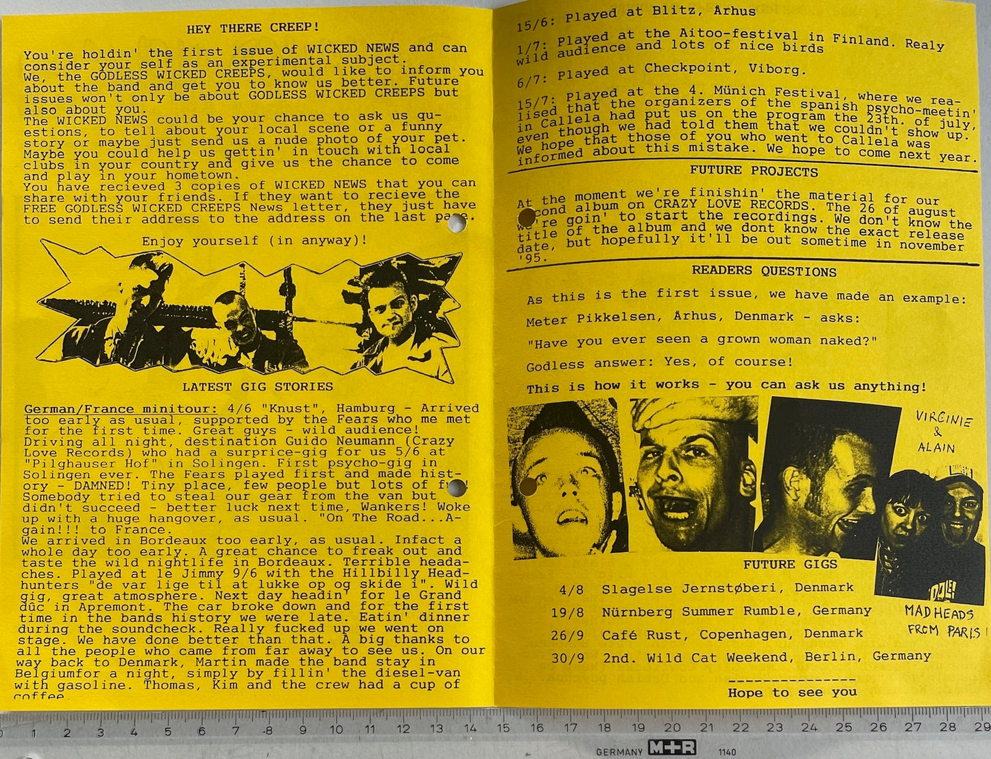 Autogramm-Foto - Godless Wicked News Vol. 1 + Foto