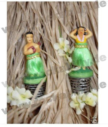 Wackelfigur Klein - Hula Hawaii Tiki Boy And Girl Set Mini