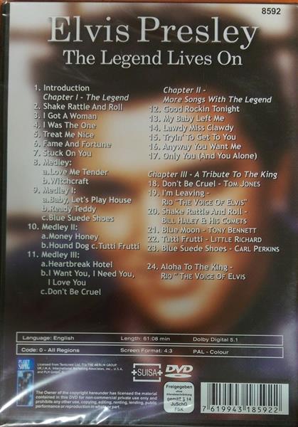 DVD - Elvis Presley - Legend Lives On - A Tribute To King
