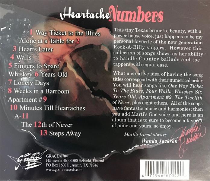 CD - Marti Brom - Sings Heartache Numbers