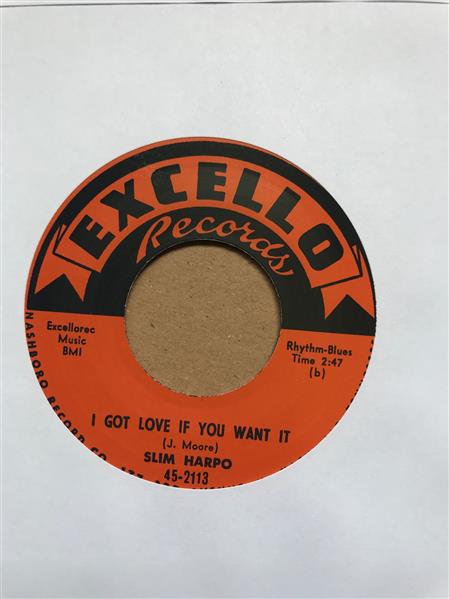 Single - Slim Harpo - I've Got Love If You Want It / I'm A King Bee