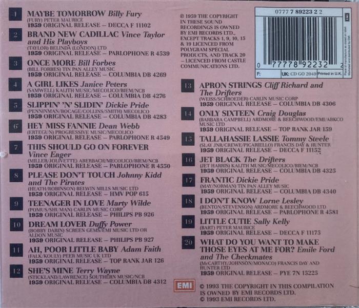 CD - VA - British Beat Before the Beatles Vol. 4: 1959