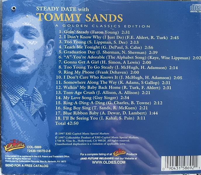 CD - Tommy Sands - Steady Date With ... - A Golden Classics Edition