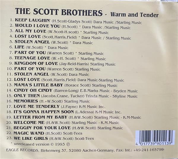 CD - Scott Brothers - Warm And Tender