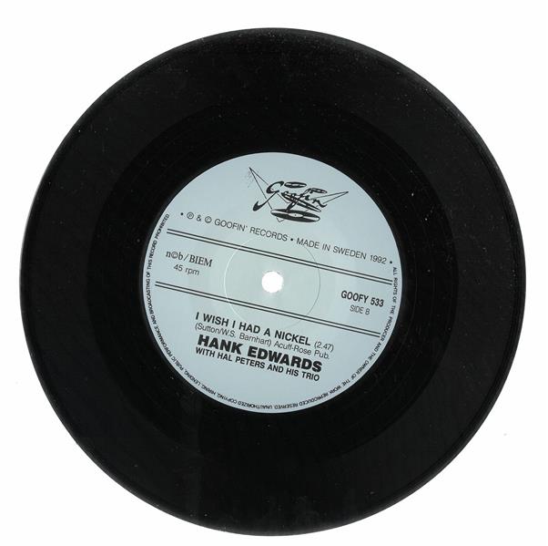 Single - Hank Edwards - In The Silence Of The Night, I Wish I Had A Nickel