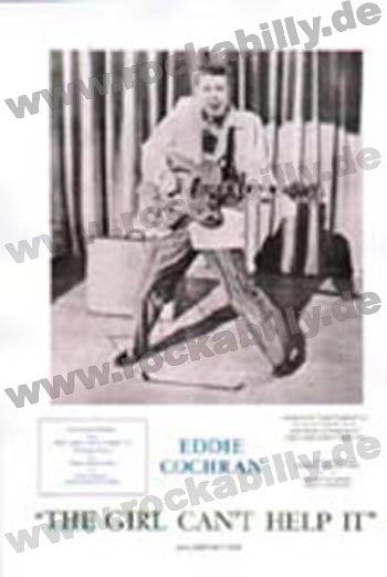 Poster DIN A3 - Eddie Cochran - The Girl Can't Help It