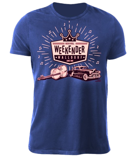 T-Shirt - Walldorf Weekender Krone 2025 (Blau)