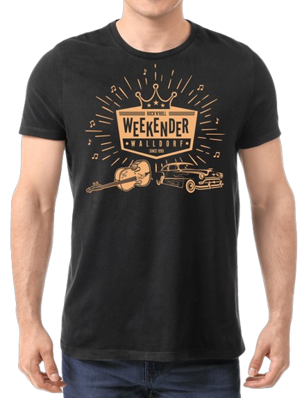 T-Shirt - Walldorf Weekender Krone 2025 (Schwarz)