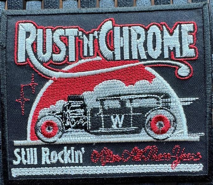 Aufnäher - Rust'n'Chrome, rot