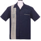 Steady-Shirt - V8 Pinstripe, Navy-Blue
