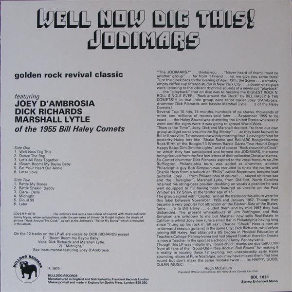 LP - Jodimars - Well Now Dig This