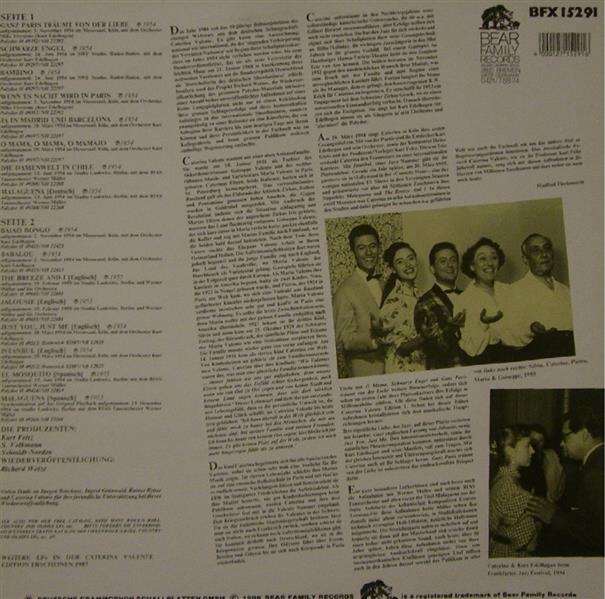 LP - Caterina Valente - Schwarze Engel (Edition 1, 1954-55)