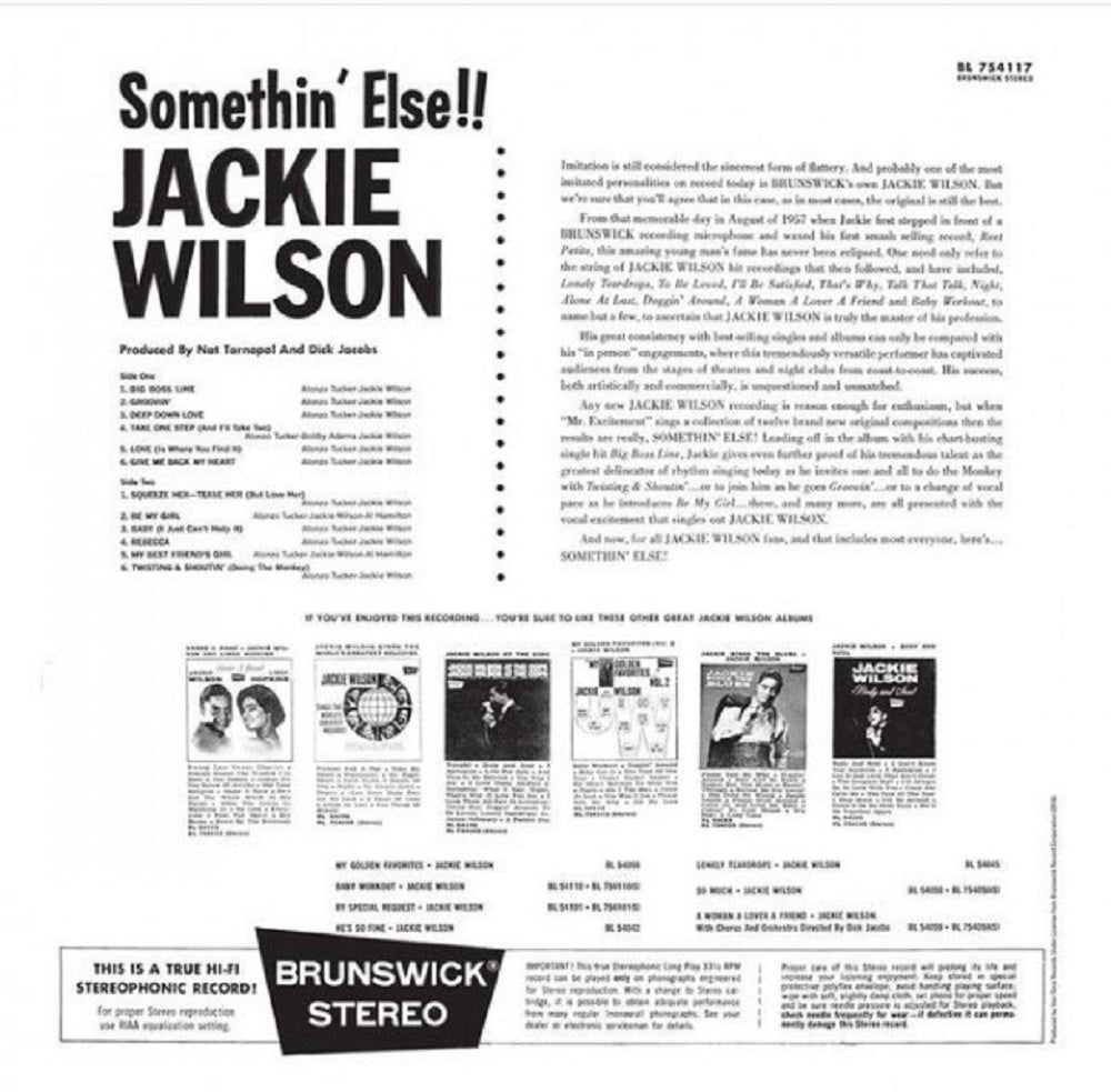 LP - Jackie Wilson - Somethin' Else!