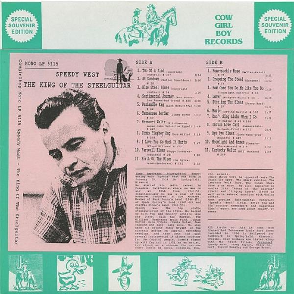 LP - Speedy West - The King Of The Steelguitar-Special Souvenir Edition #1 #1