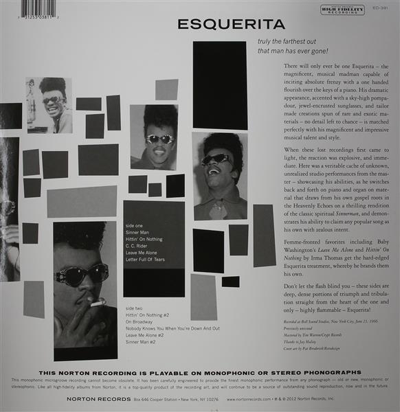 LP - Esquerita - Sinner Man : The Lost Session