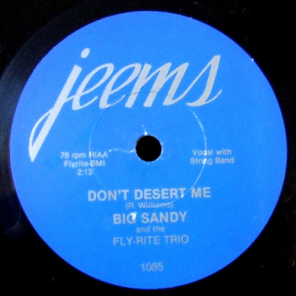 10inch - Big Sandy & The Fly-Rite Trio - Don't Desert Me, Carl Sonny Leyland - I Like Boogie