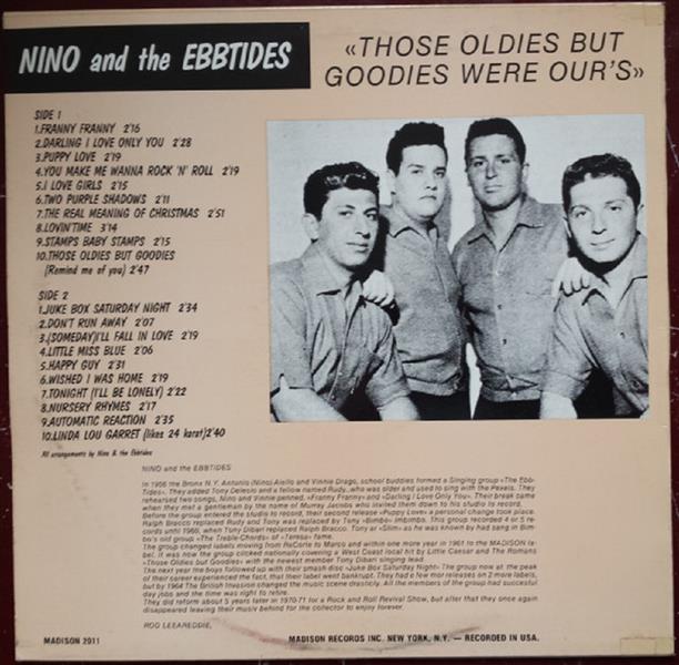 LP - Nino & The Ebb Tides - Those Oldies But Goodies Were Ours