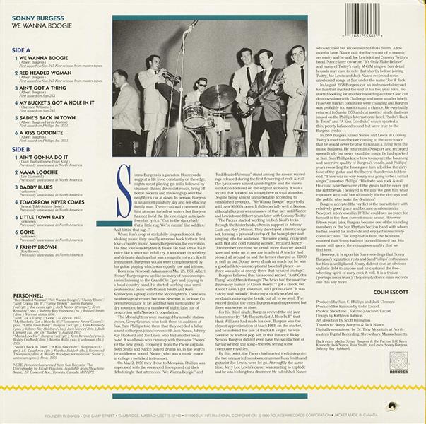 LP - Sonny Burgess - We Wanna Boogie