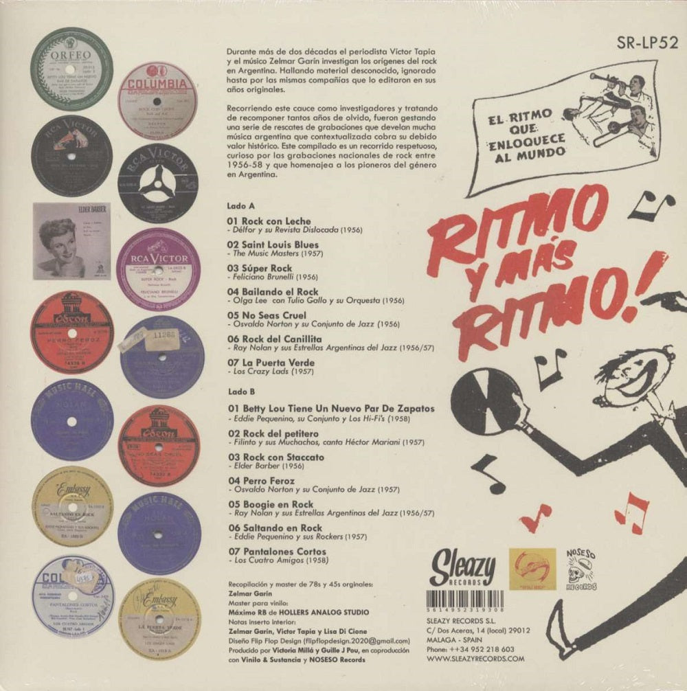 LP - VA - Ritmos Para Tus Pies: El Rock'n'Roll En Argentina 1956-1958