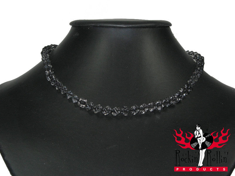 Halskette Würfel Mini - Tranparent