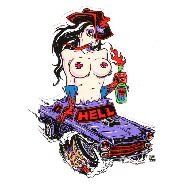 Alan Forbes Aufkleber - Hell Girl