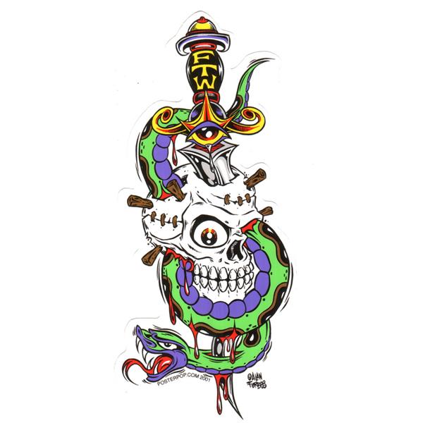 Alan Forbes Aufkleber - Skull'n'snake