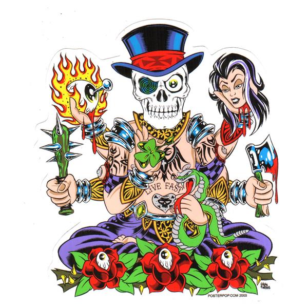 Alan Forbes Aufkleber - Pop Buddah