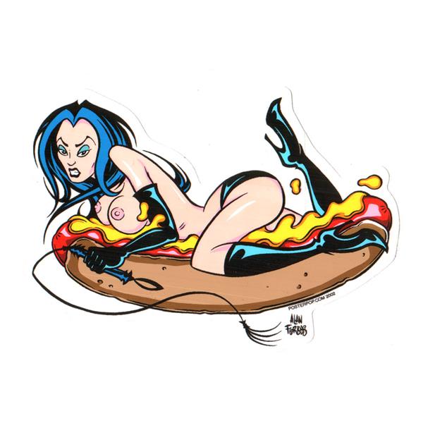 Alan Forbes Aufkleber - Weiner Girl