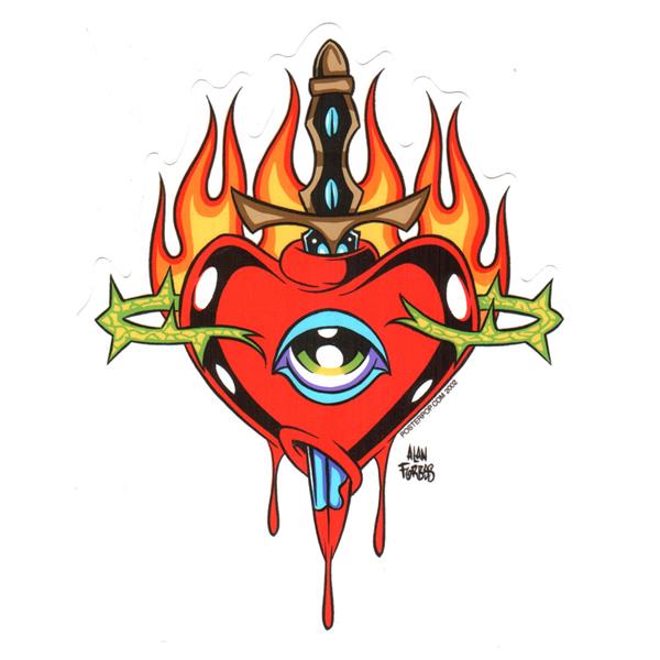 Alan Forbes Aufkleber - Flaming Heat