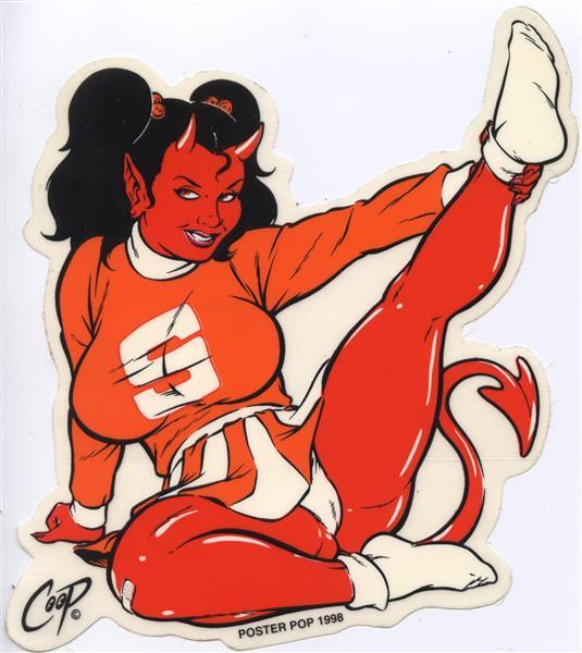 Coop Aufkleber - Cheerleader