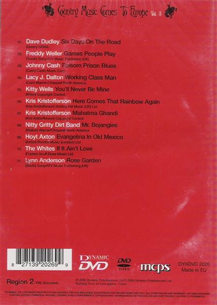 DVD - VA - Country Music Comes To Europe Vol. 3