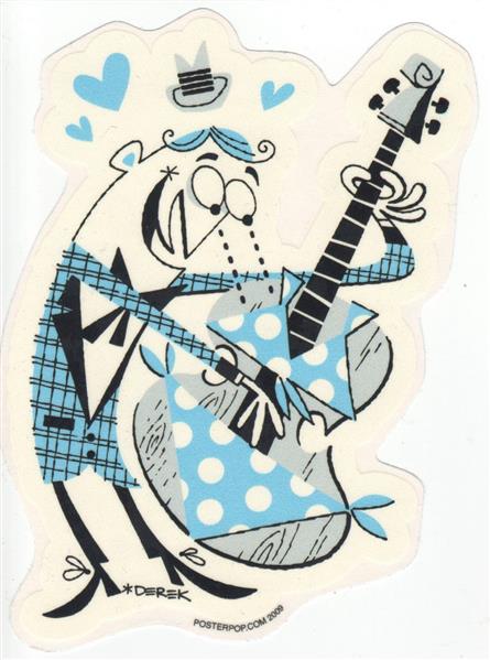 Derek Yaniger Aufkleber - Bikini Bass