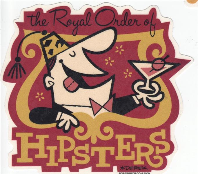 Derek Yaniger Aufkleber - Royal Hipsters