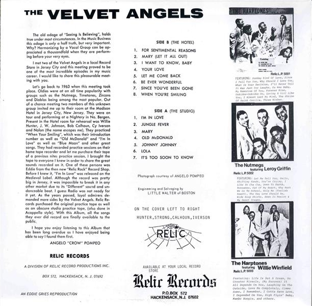 LP - Velvet Angels - Acapella Showcase presents…