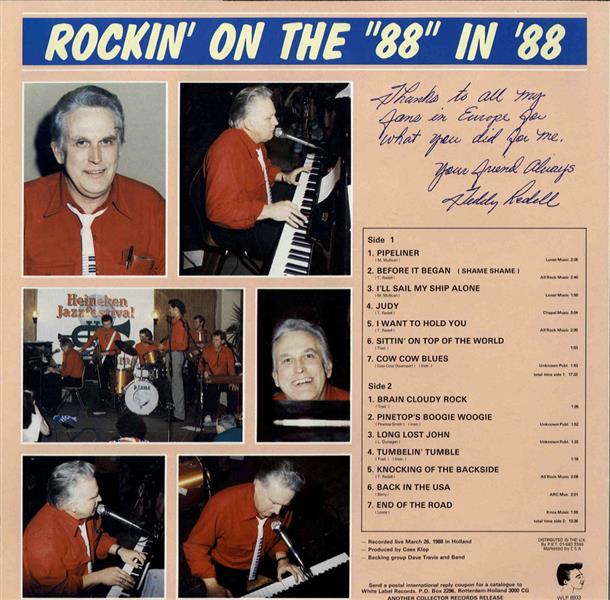 LP - Teddy Redell - Rockin On The 88 In '88
