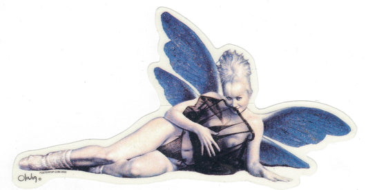 Olivia De Bernardinis Aufkleber - Blue Butterfly