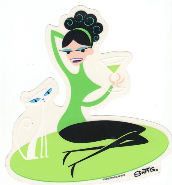 Aufkleber - Shag - Two Kittens